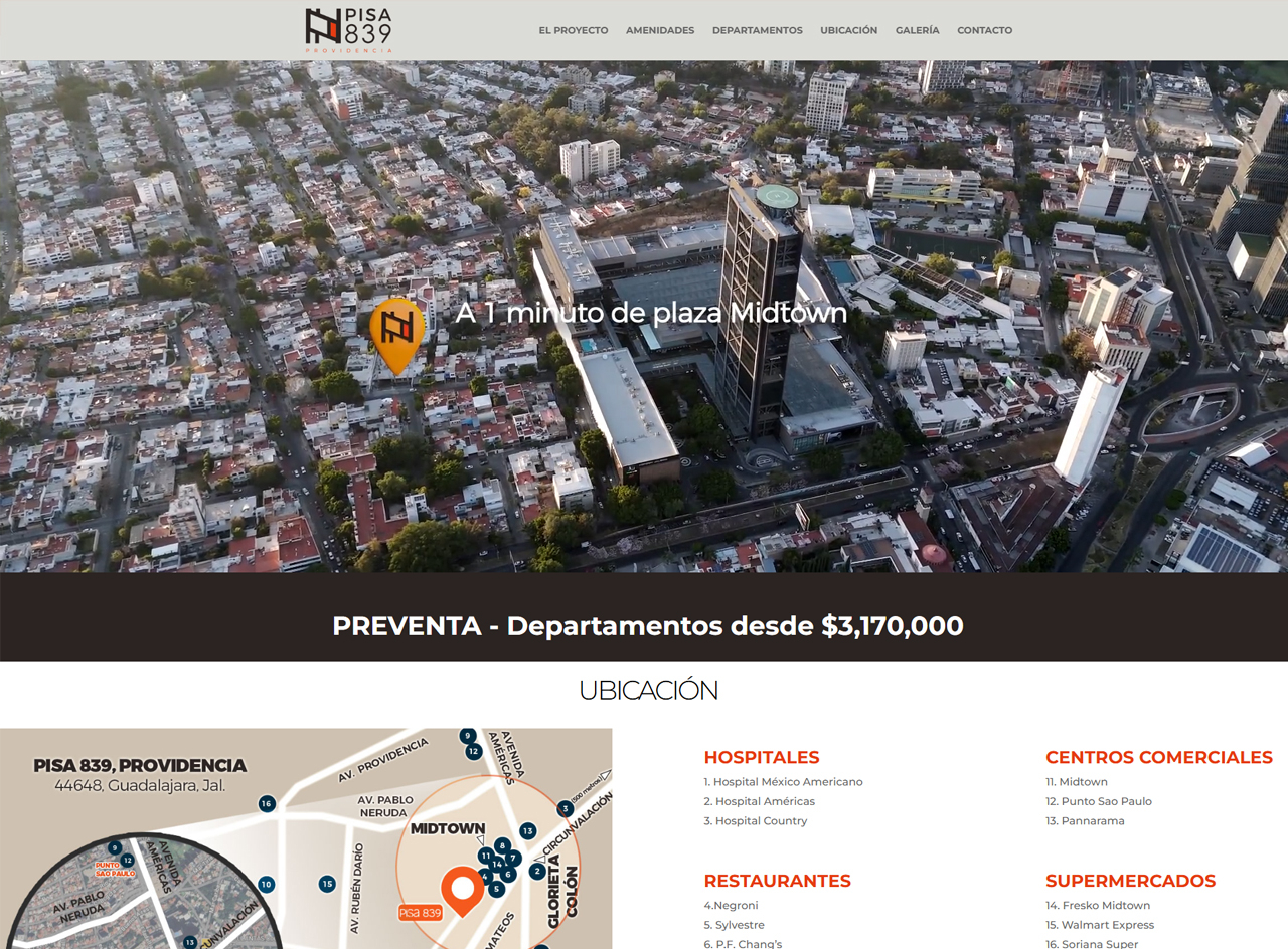 Campañas de preventa de Kubik para Pisa 839